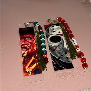 Horror character handcrafted bookmark bundle